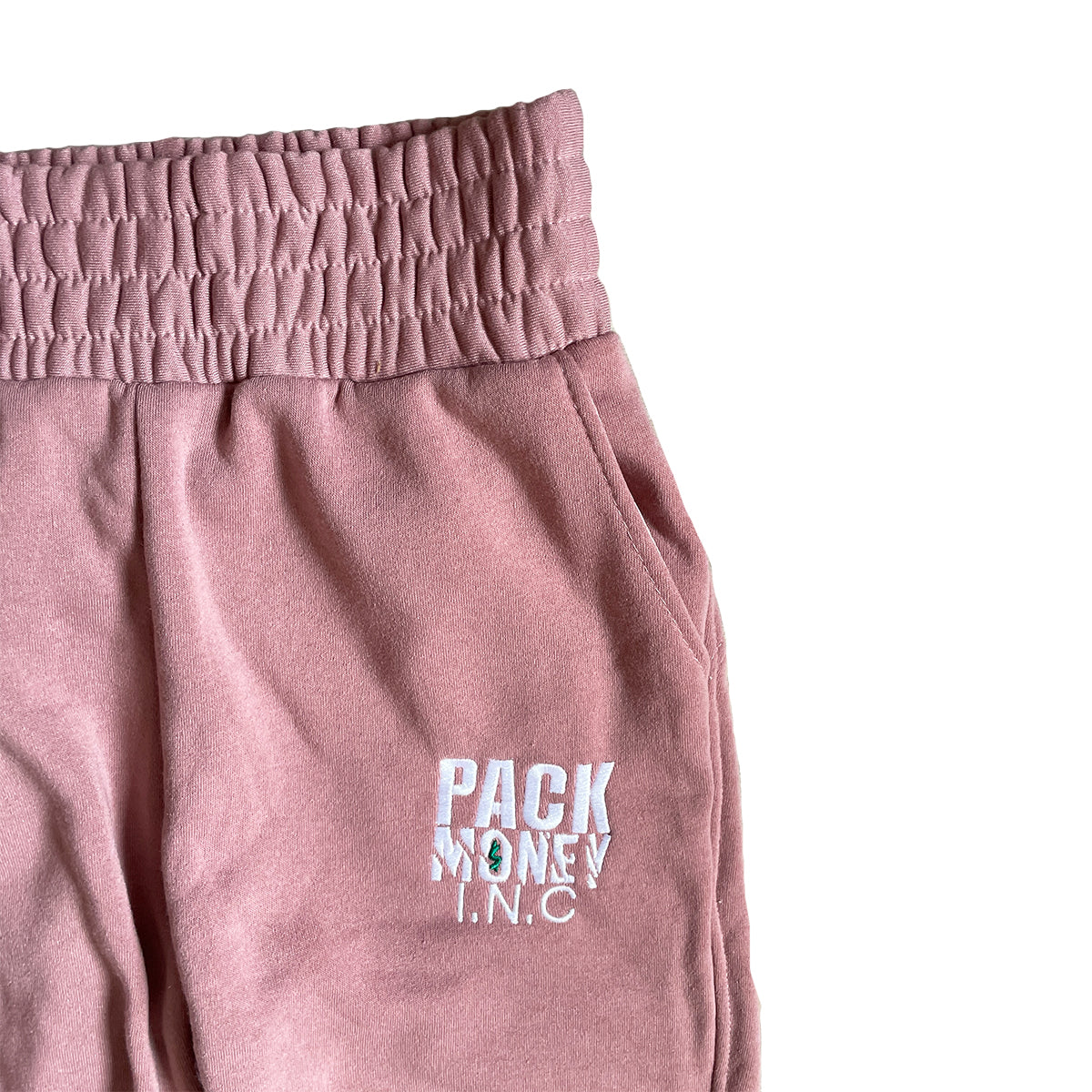 Pink Elastic Pants, Women's