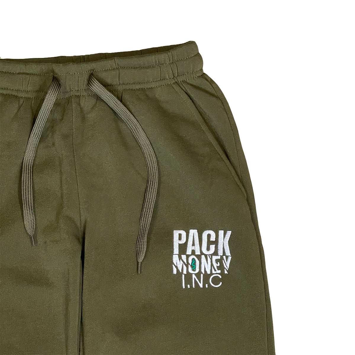 Green Pants with Drawstring