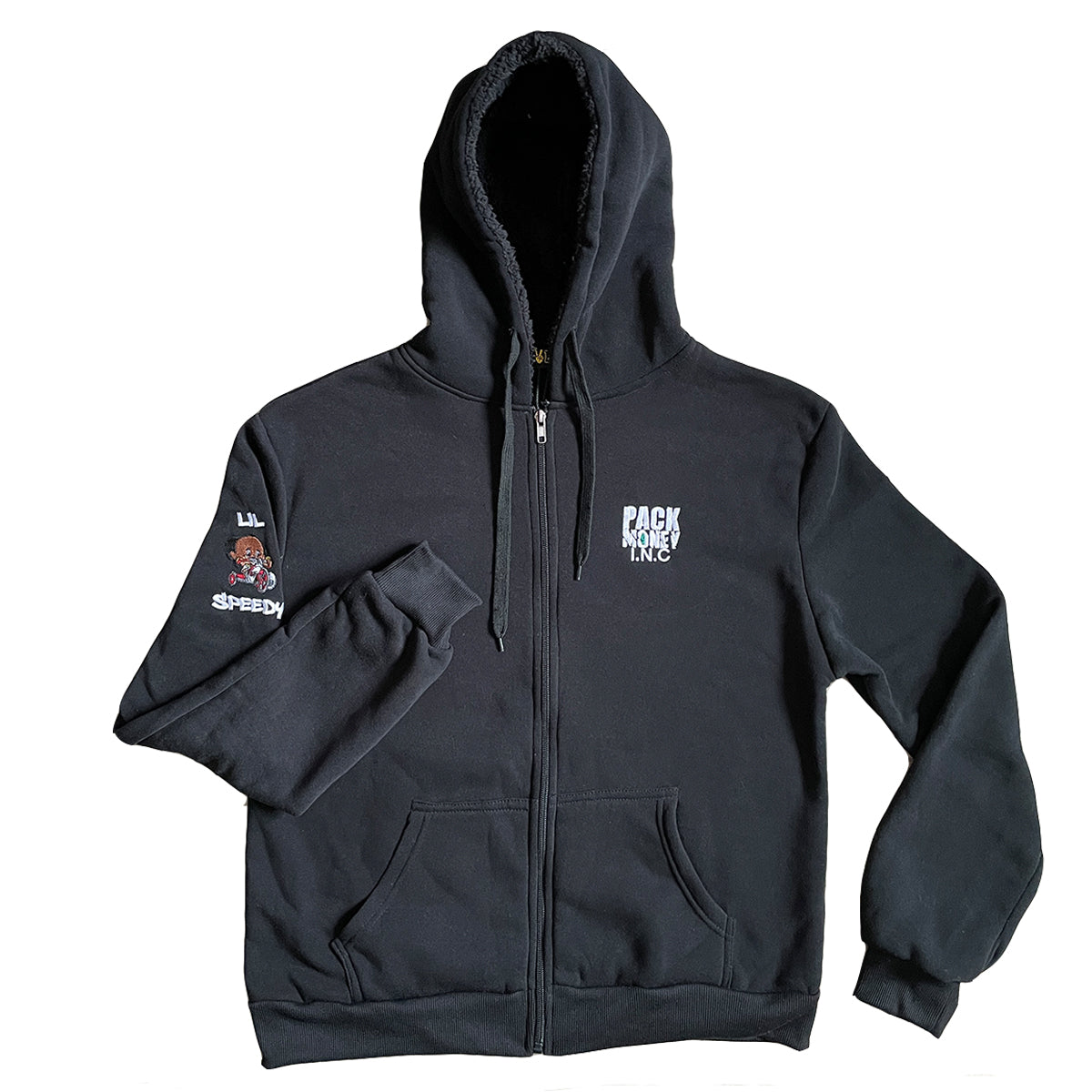 Black Hoodie with Drawstring