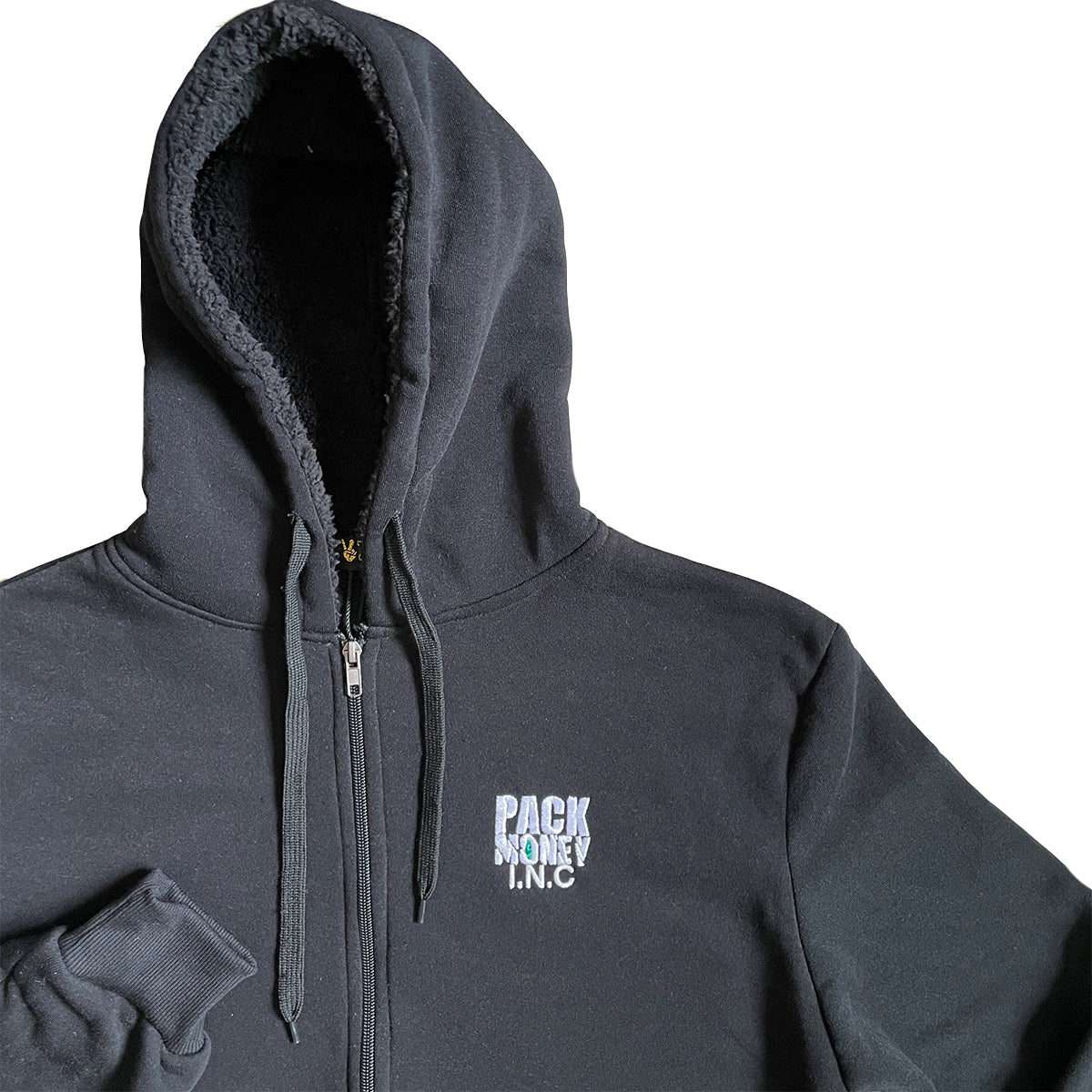 Black Hoodie with Drawstring