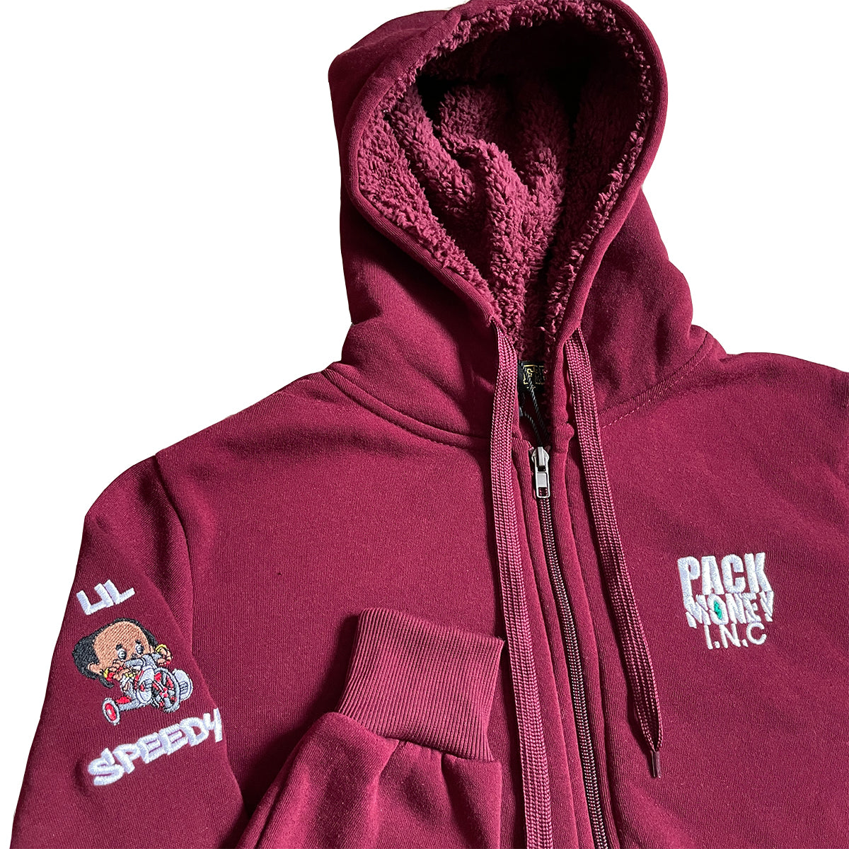 Magenta Hoodie with Drawstring