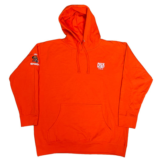 Orange Hoodie with Drawstring