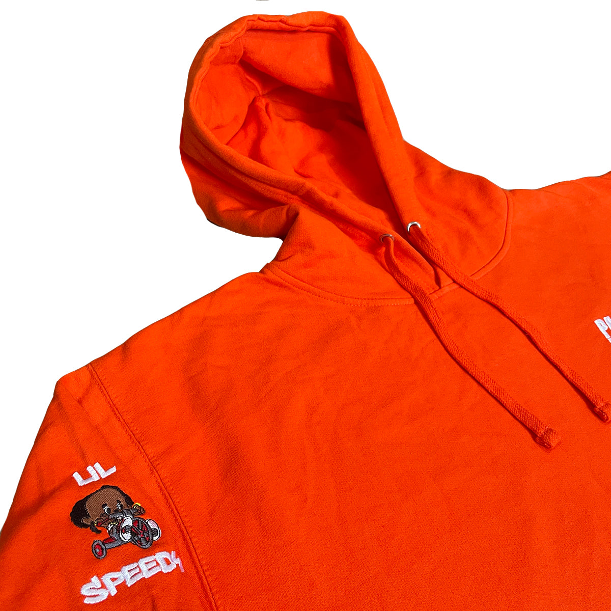 Orange Hoodie with Drawstring