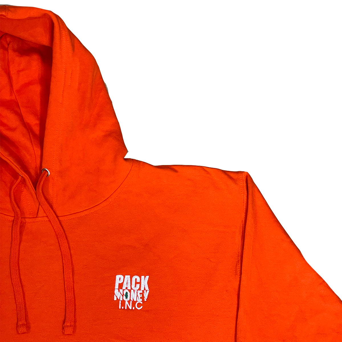 Orange Hoodie with Drawstring