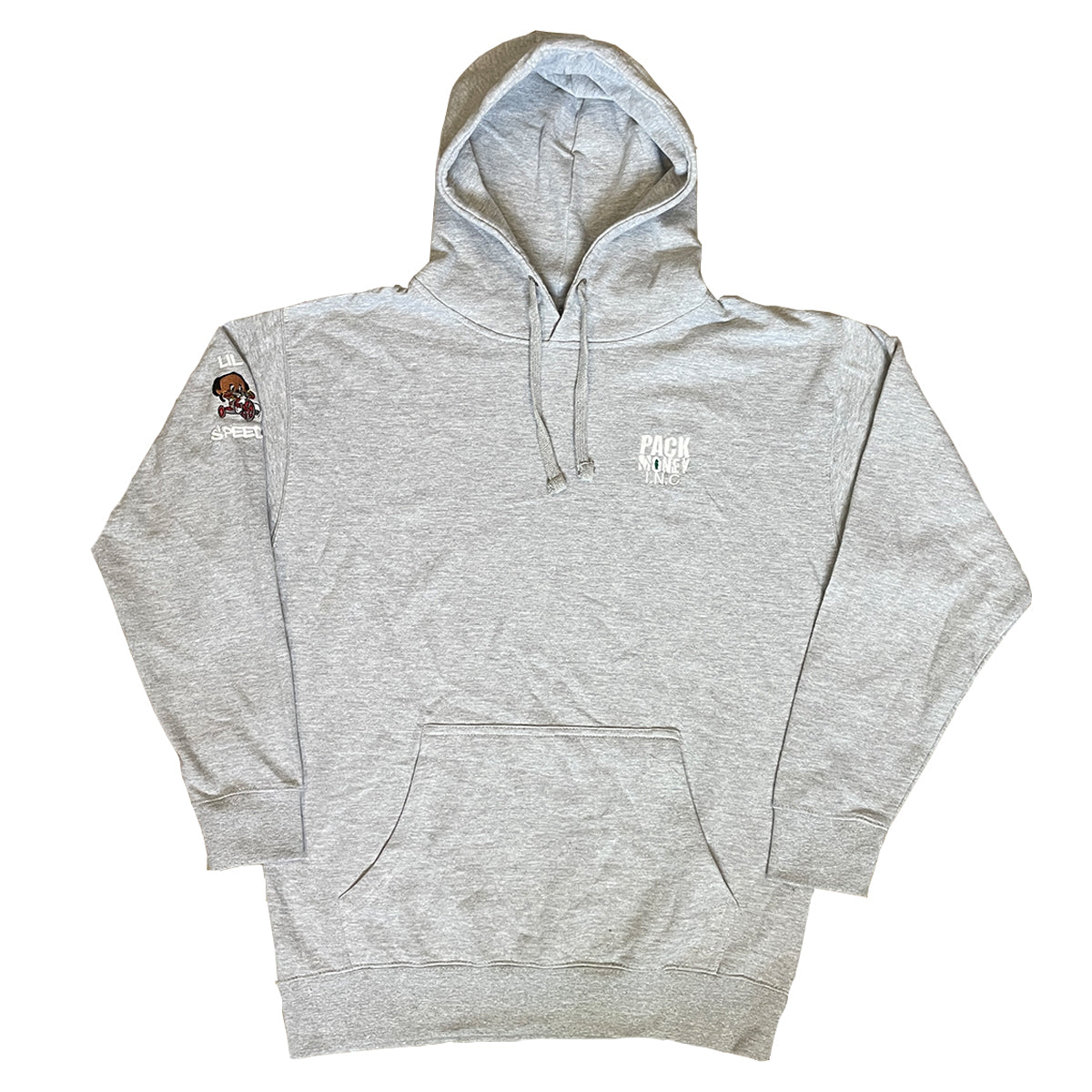 Light Grey Hoodie with Drawstring