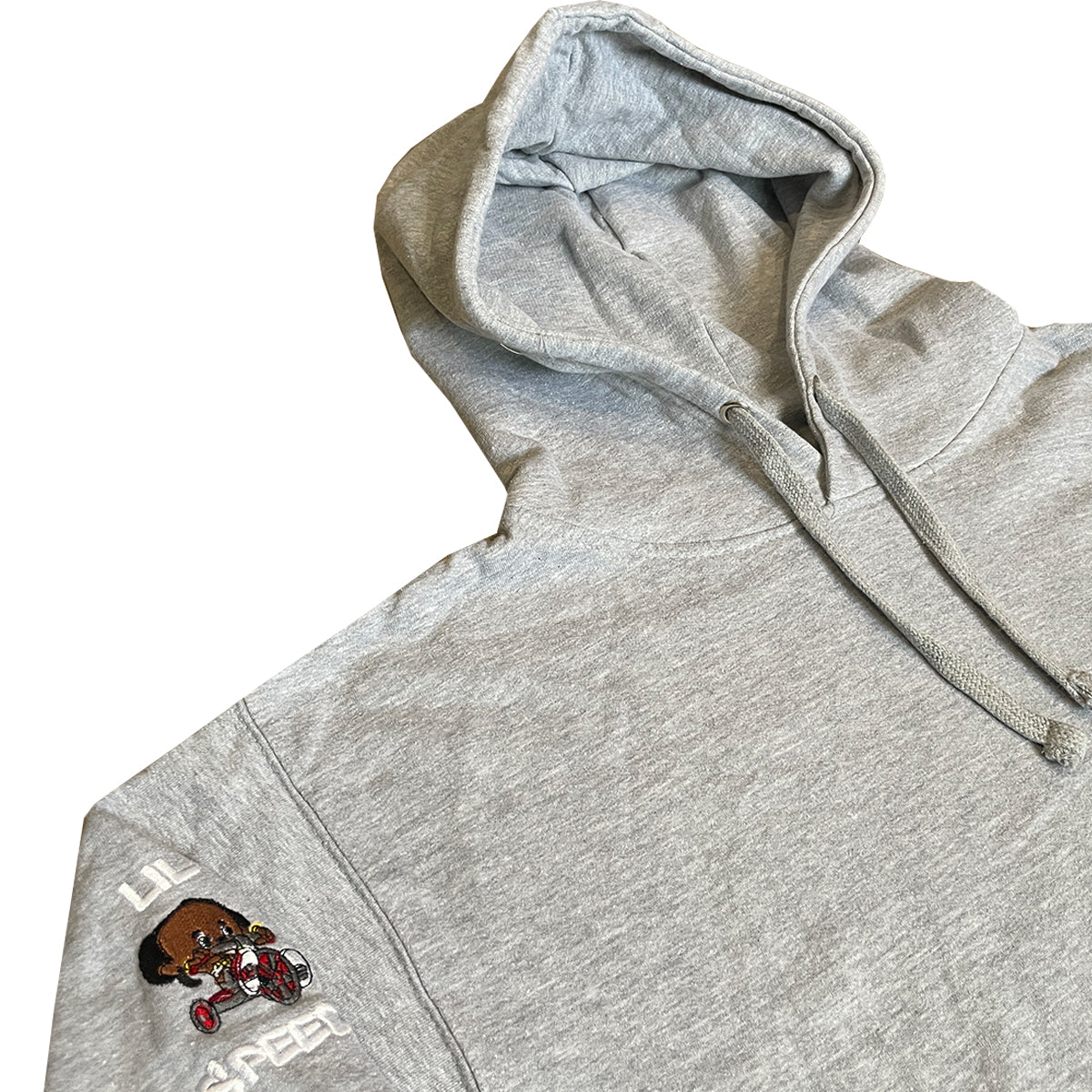 Light Grey Hoodie with Drawstring