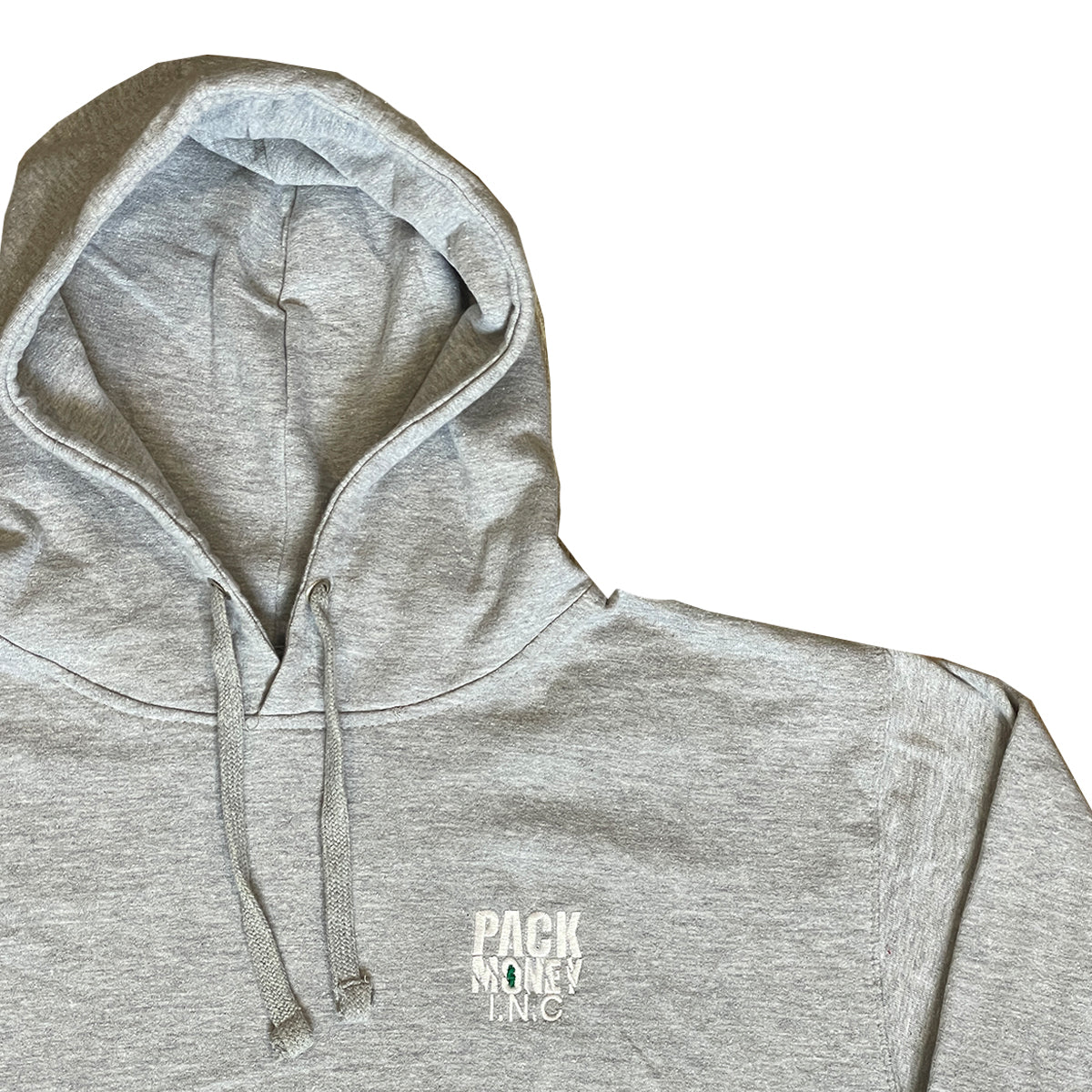 Light Grey Hoodie with Drawstring