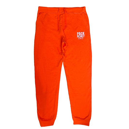 Orange Pants with Drawstring