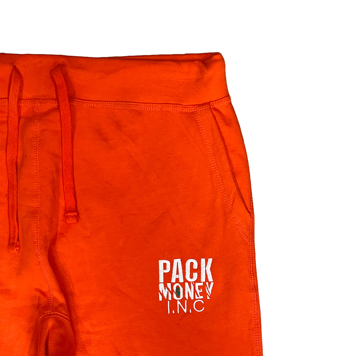 Orange Pants with Drawstring