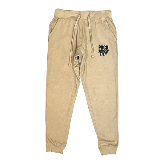 Beige Pants with Drawstring